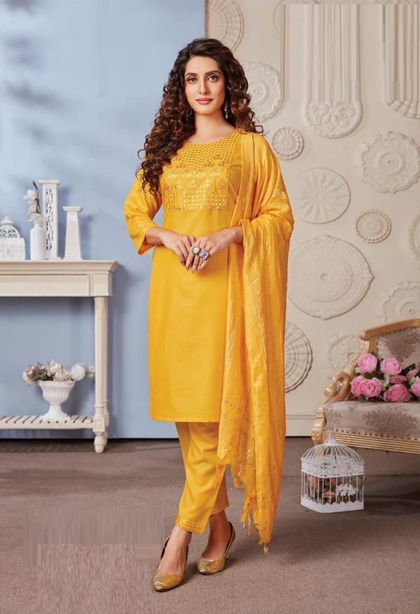 We Carina 2 Soft Daina Kurti With Bottom Dupatta Collection 